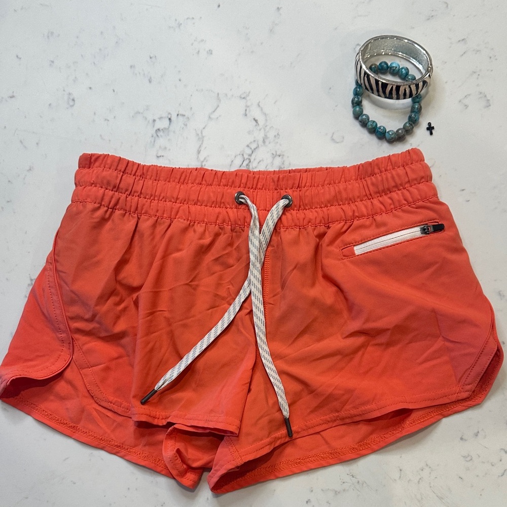 Vuori Orange Athletic Shorts